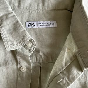 Zara casual long sleeve button down.